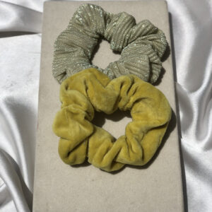 sparkly lemonade scrunchie set