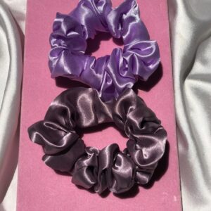 lilac loop scrunchie set
