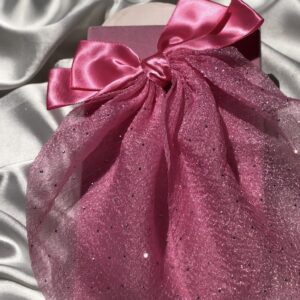 fuschia bow