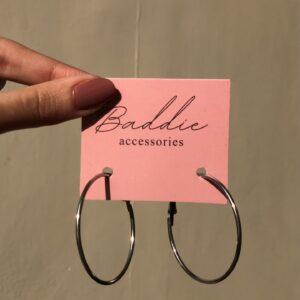 classic silver hoops