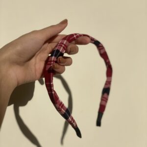 trendy plaid hairband