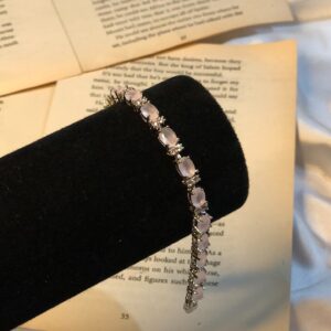thrya zircon bracelet (light pink)
