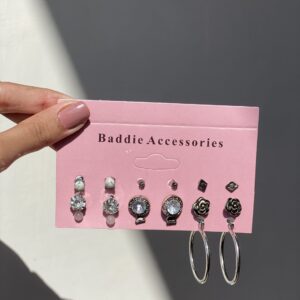 space girl stud set
