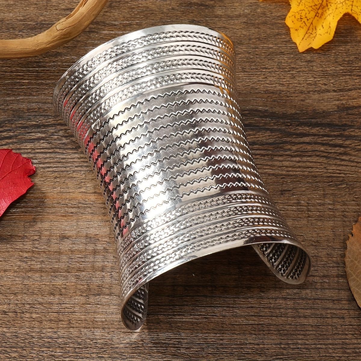 chunky vintage silver bangle