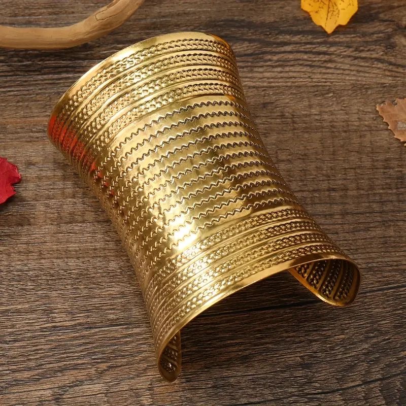 chunky vintage golden bangle